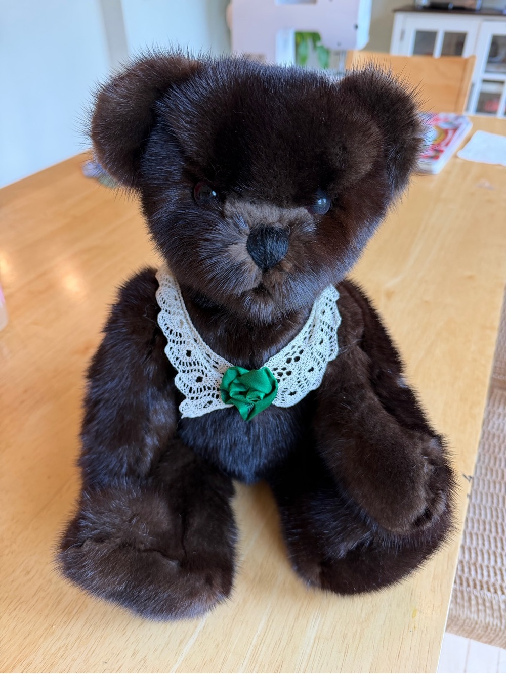 Jet-Ken Fully Jointed Bear, Handcrafted from Neiman Marcus Mink, Vintage